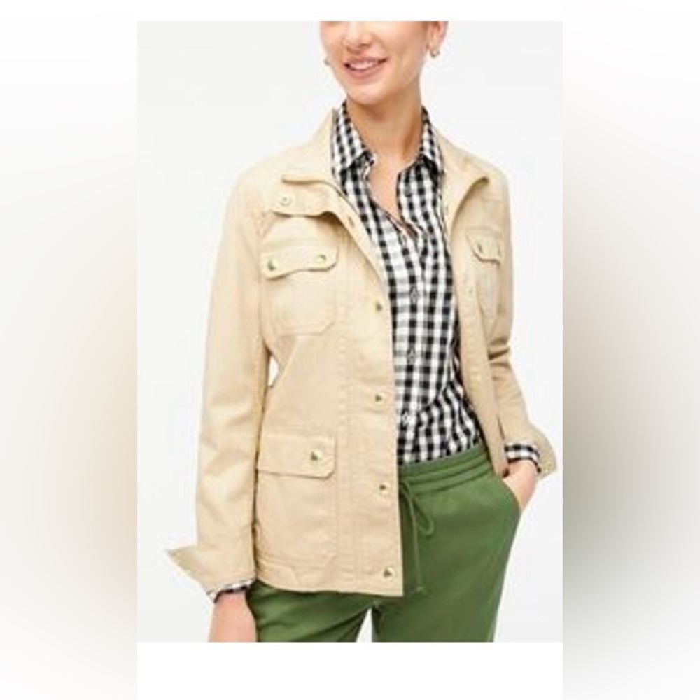 J Crew Barn Coat Sz XS Cream - Picture 8 of 8